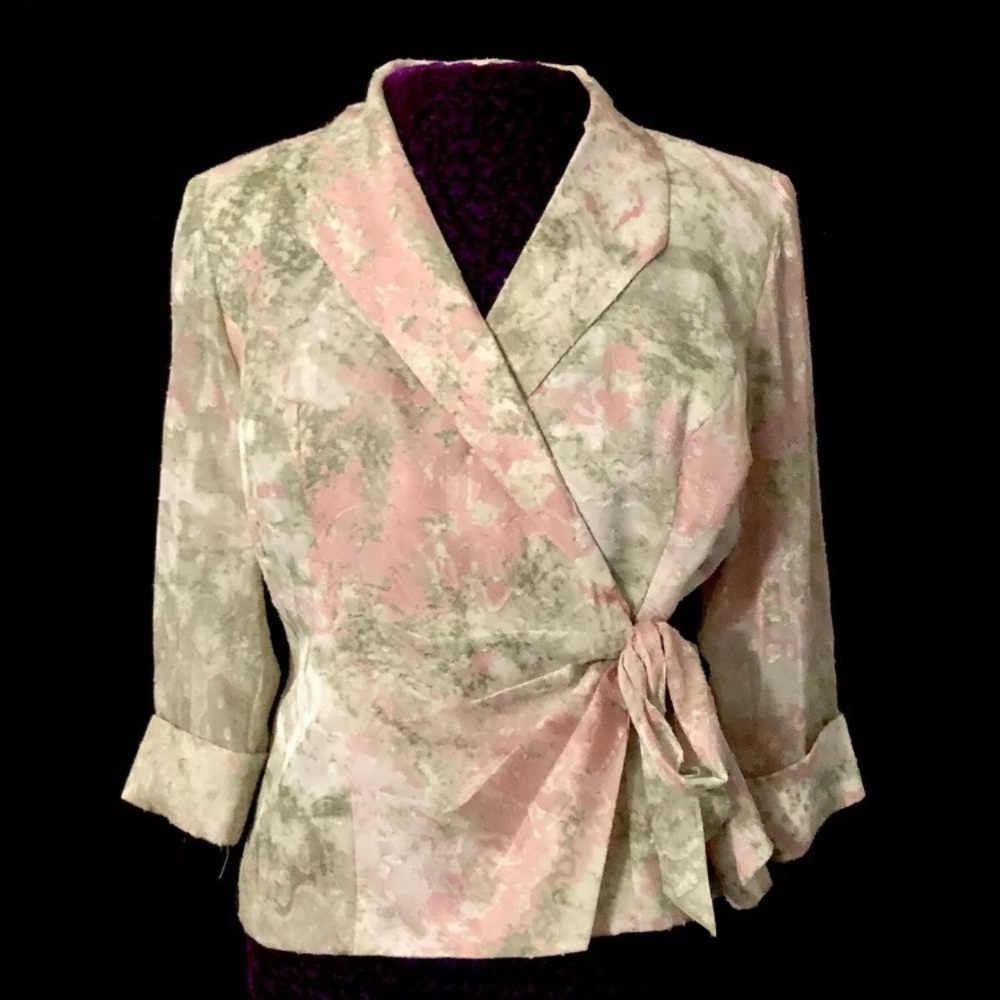 Vintage Wrap Blazer Top Spring Colors